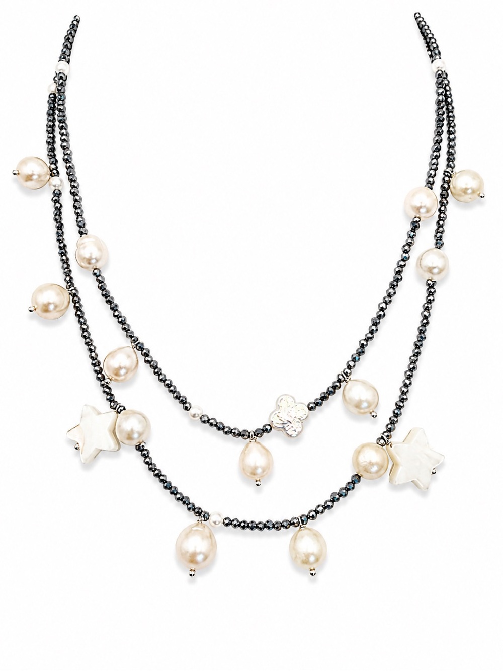 Celestial Hematite Layer Necklace (#N66)